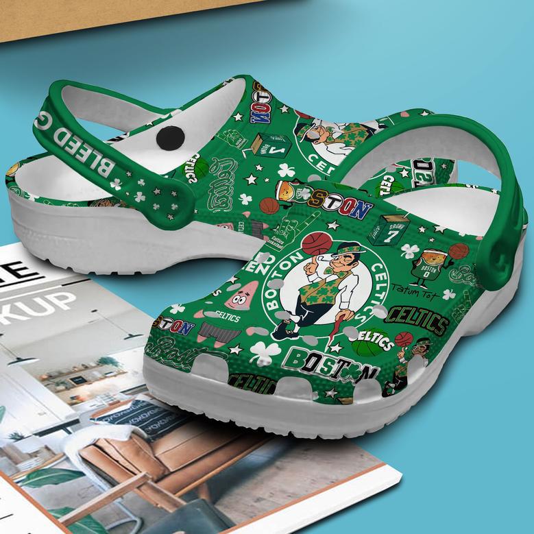 Boston Celtics Nba Sport Crocs Crocband Clogs Shoes