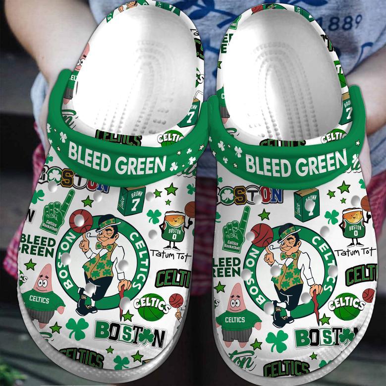 Boston Celtics Nba Sport Crocs Crocband Clogs Shoes