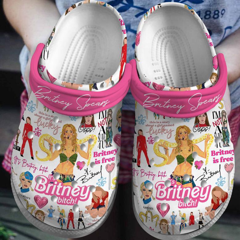 Britney Spears Music Crocs Crocband Clogs Shoes