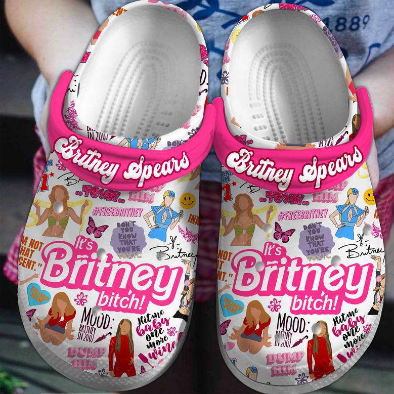 Britney Spears Music Crocs Crocband Clogs Shoes