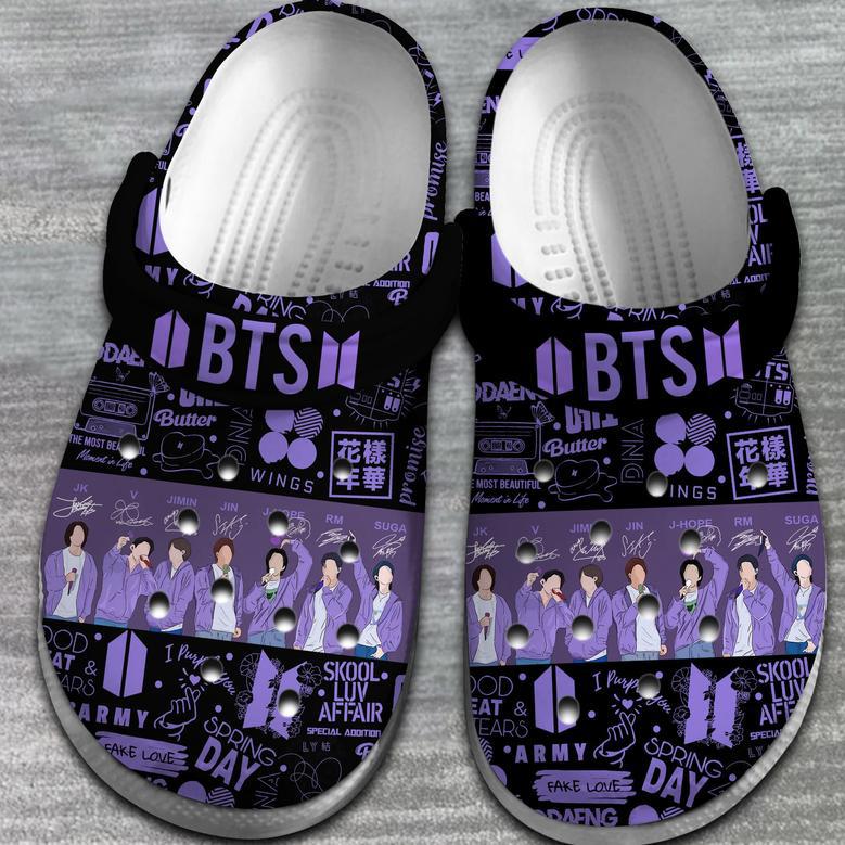 Bts Music Crocs Crocband Clogs Shoes