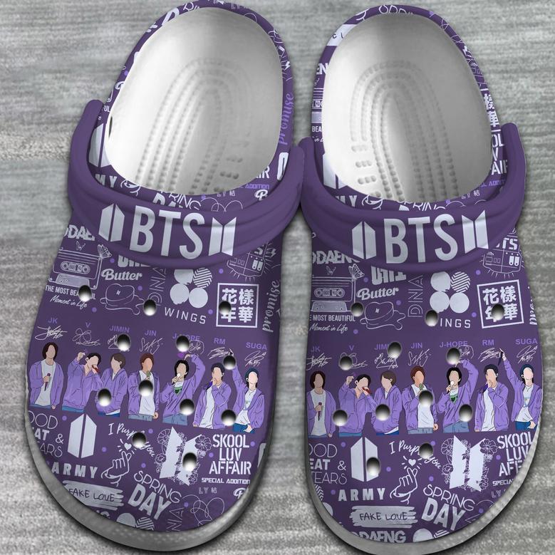 Bts Music Crocs Crocband Clogs Shoes