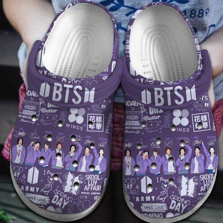 Bts Music Crocs Crocband Clogs Shoes