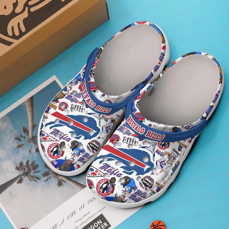 Buffalo Bills Nfl Sport Crocs Crocband Clogs Shoes