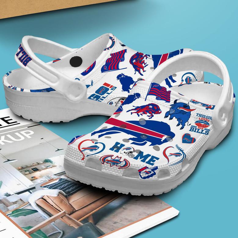 Buffalo Bills Nfl Sport Crocs Crocband Clogs Shoes