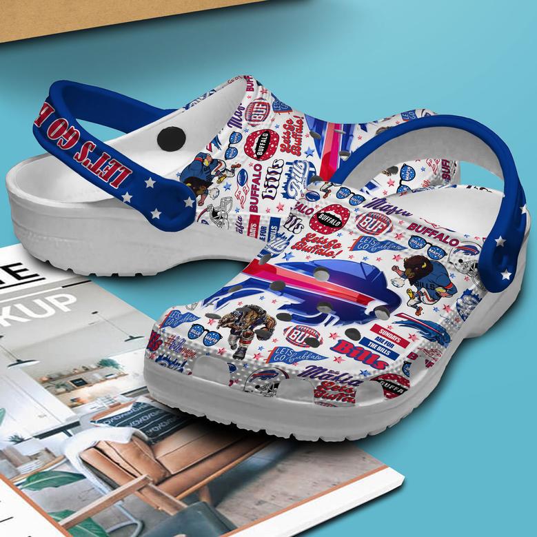 Buffalo Bills Nfl Sport Crocs Crocband Clogs Shoes