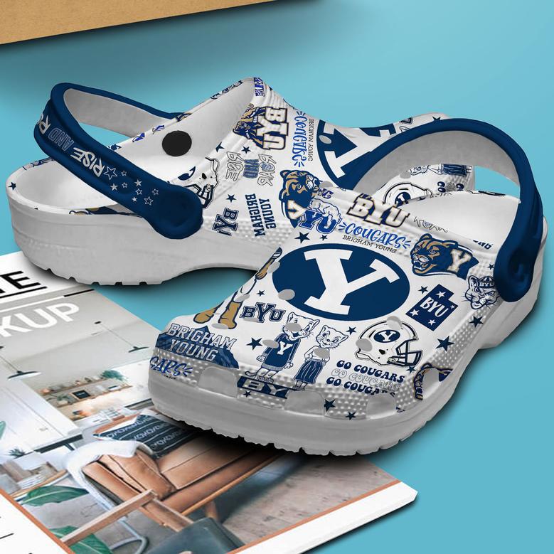 Byu Cougars Ncaa Sport Crocs Crocband Clogs Shoes