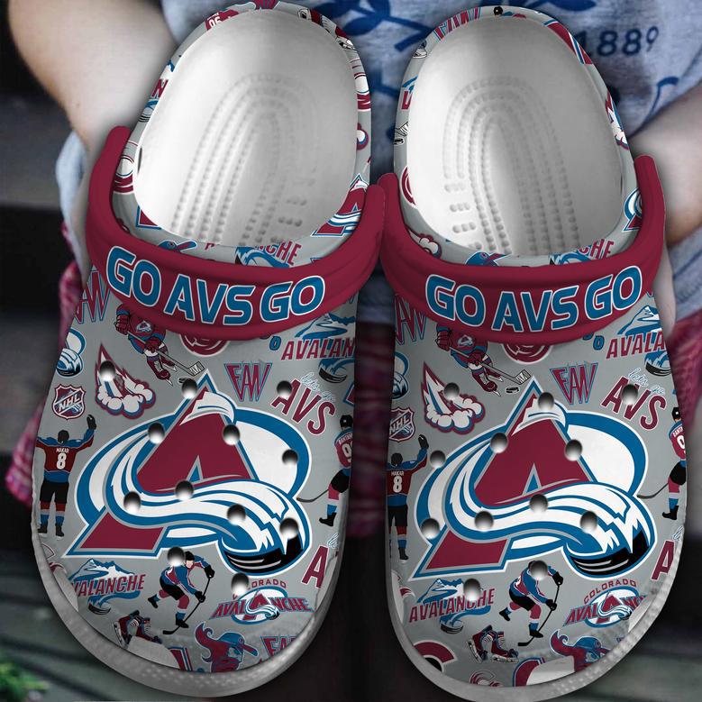 Calorado Avalanche Nhl Sport Crocs Crocband Clogs Shoes