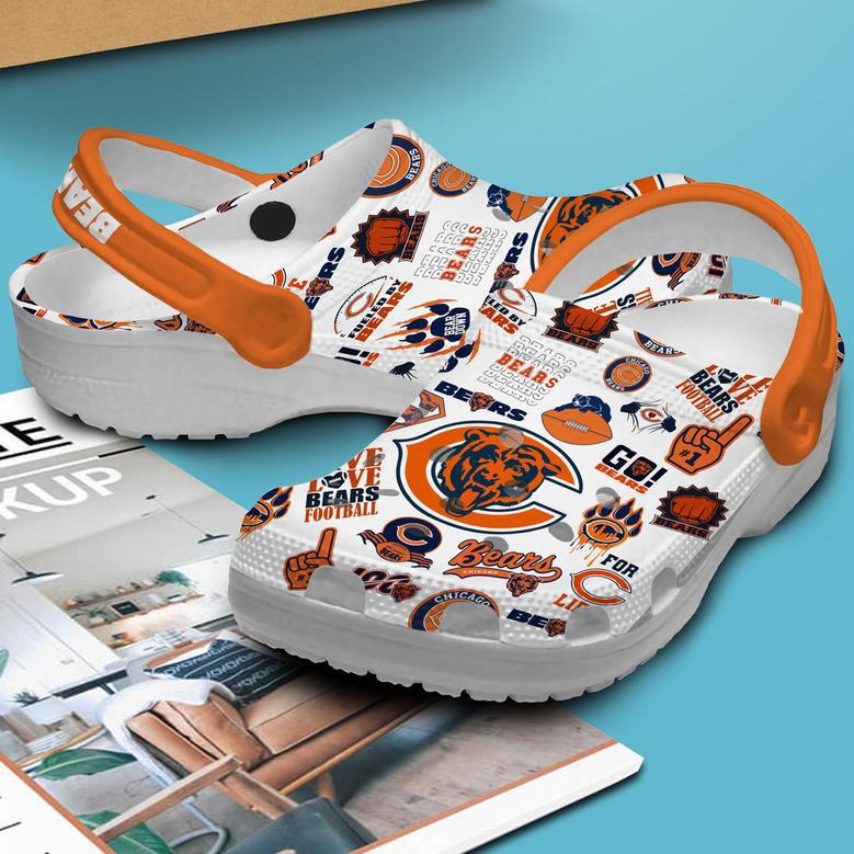 Chicago Bears Nfl Sport Crocs Crocband Clogs Shoes