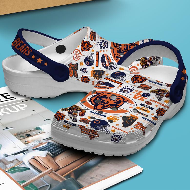 Chicago Bears Nfl Sport Crocs Crocband Clogs Shoes