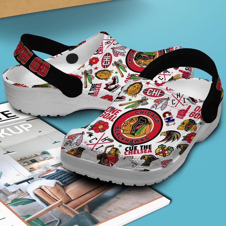 Chicago Blackhawks Nhl Sport Crocs Crocband Clogs Shoes