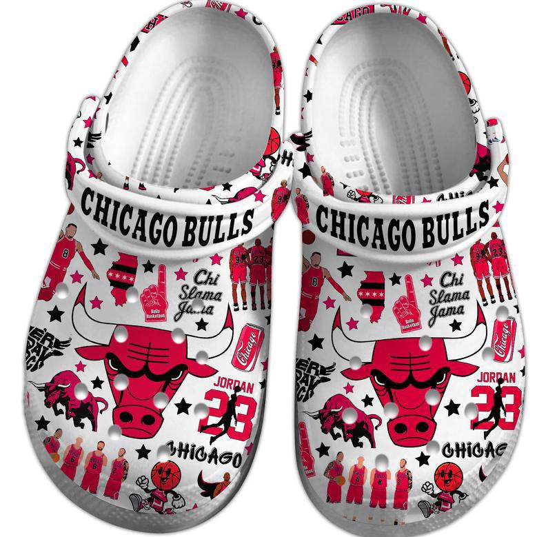 Chicago Bulls Nba Sport Crocs Crocband Clogs Shoes