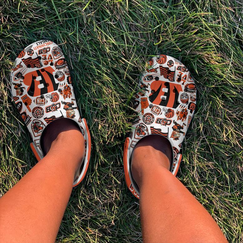 Cincinnati Bengals Nfl Sport Crocs Crocband Clogs Shoes