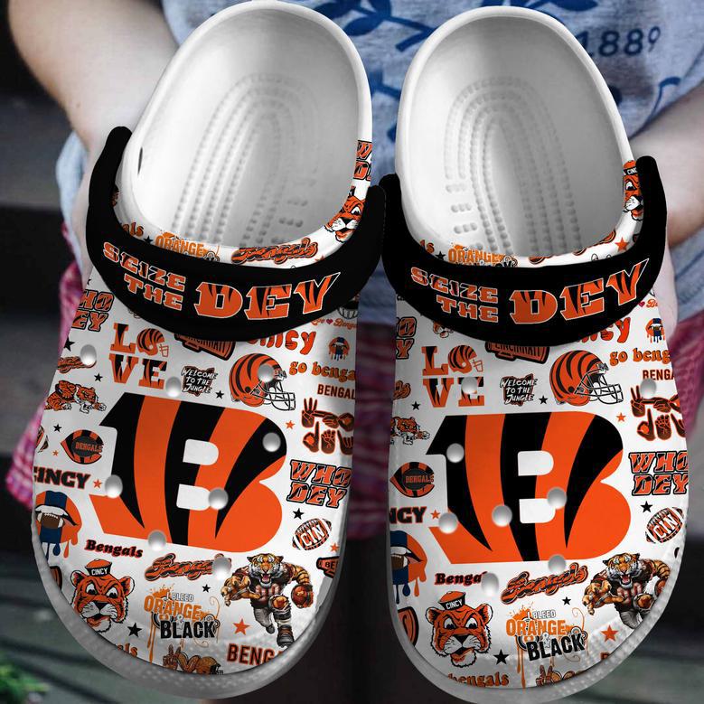 Cincinnati Bengals Nfl Sport Crocs Crocband Clogs Shoes