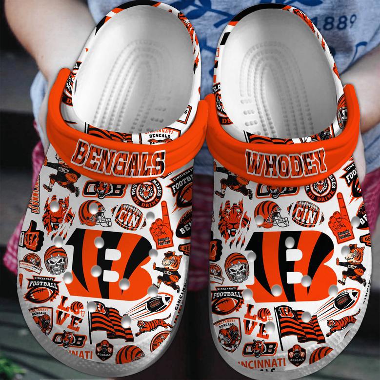 Cincinnati Bengals Nfl Sport Crocs Crocband Clogs Shoes