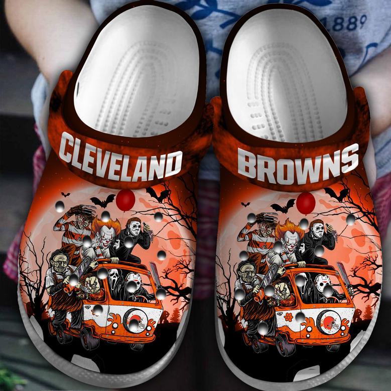 Cleveland Browns Nfl Sport Crocs Crocband Clogs Shoes