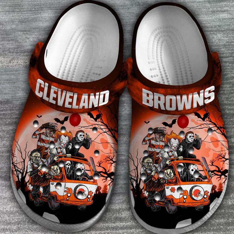 Cleveland Browns Nfl Sport Crocs Crocband Clogs Shoes