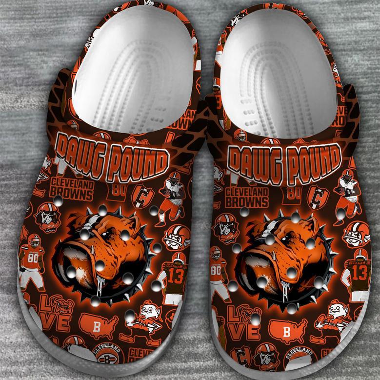 Cleveland Browns Nfl Sport Crocs Crocband Clogs Shoes