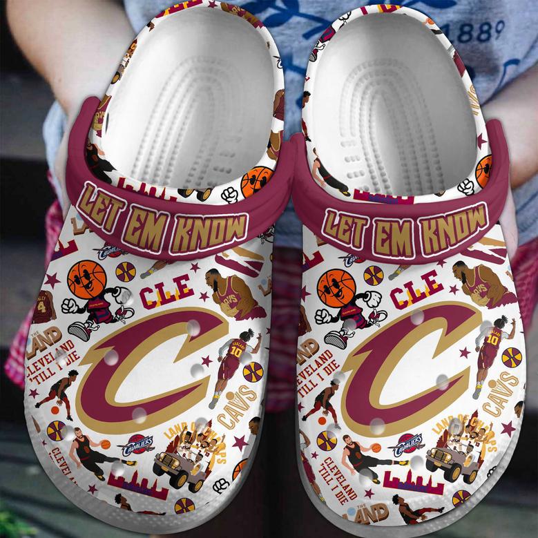 Cleveland Cavaliers Nba Sport Crocs Crocband Clogs Shoes