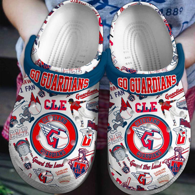 Cleveland Guardians Mlb Sport Crocs Crocband Clogs Shoes