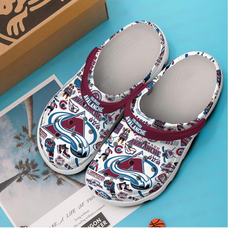 Colorado Avalanche Nhl Sport Crocs Crocband Clogs Shoes