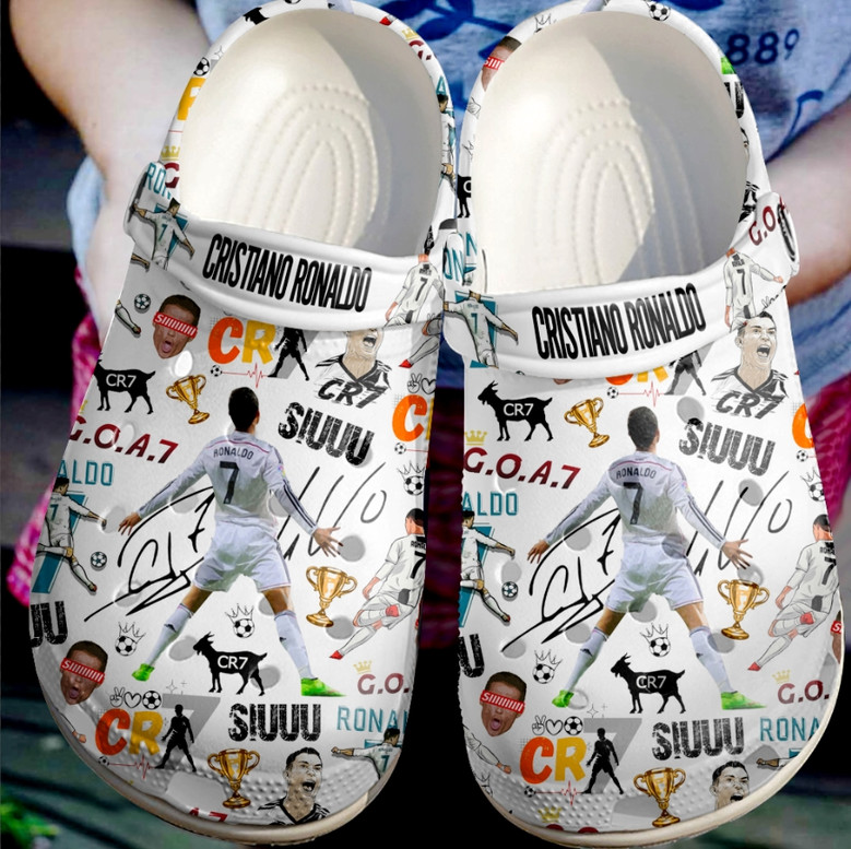 Cristiano Ronaldo Cr7 Crocs Crocband Clogs Shoes Monsterry