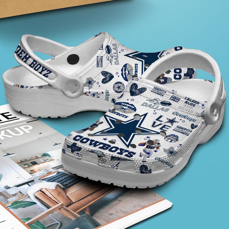 Dallas Cowboys Nfl Sport Crocs Crocband Clogs Shoes