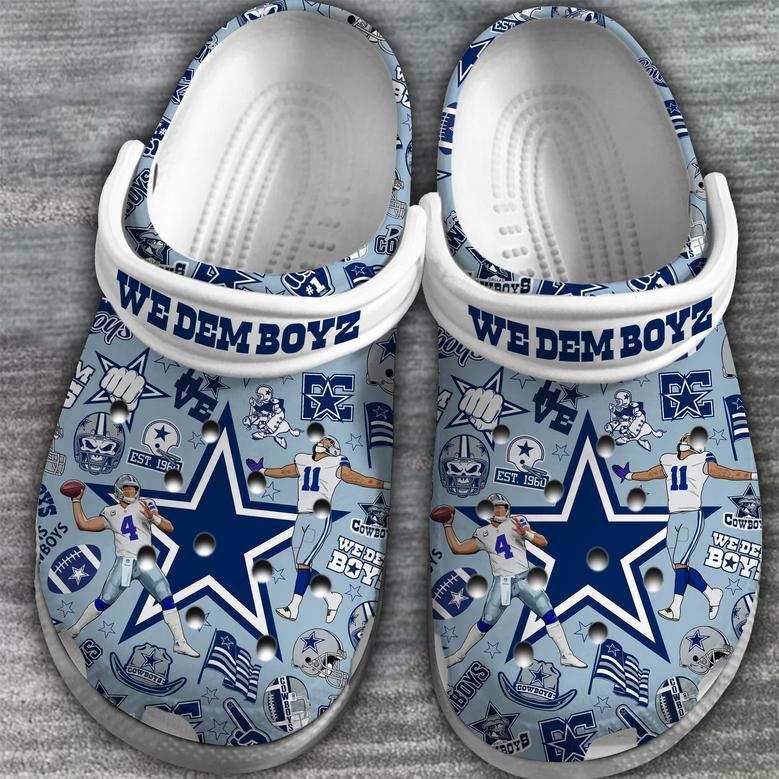 Dallas Cowboys Nfl Sport Crocs Crocband Clogs Shoes