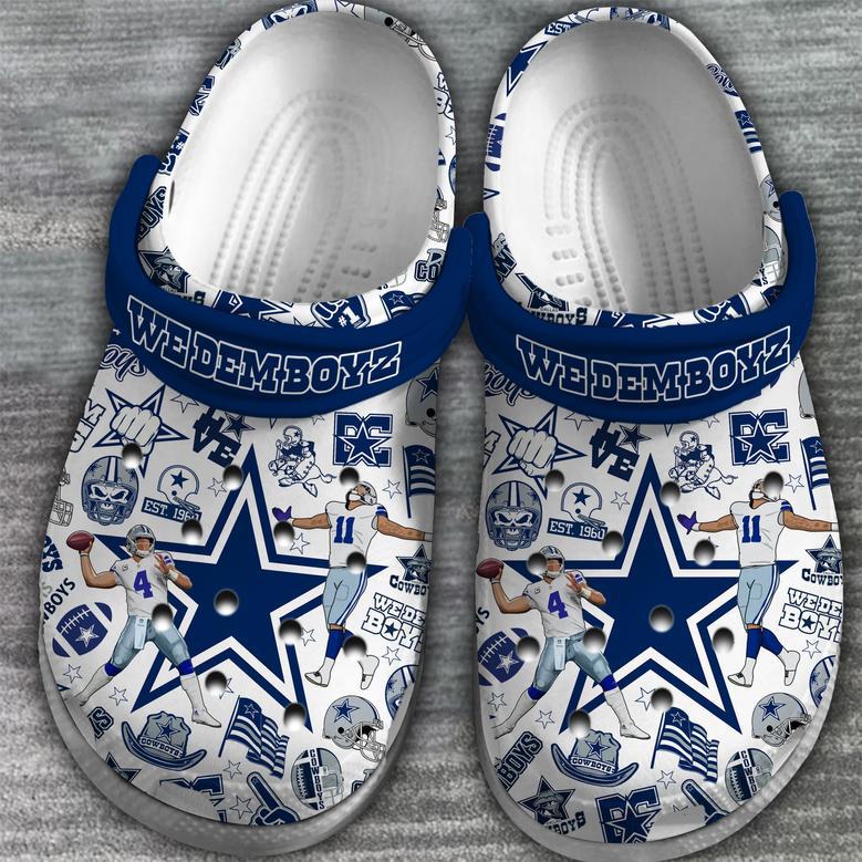 Dallas Cowboys Nfl Sport Crocs Crocband Clogs Shoes