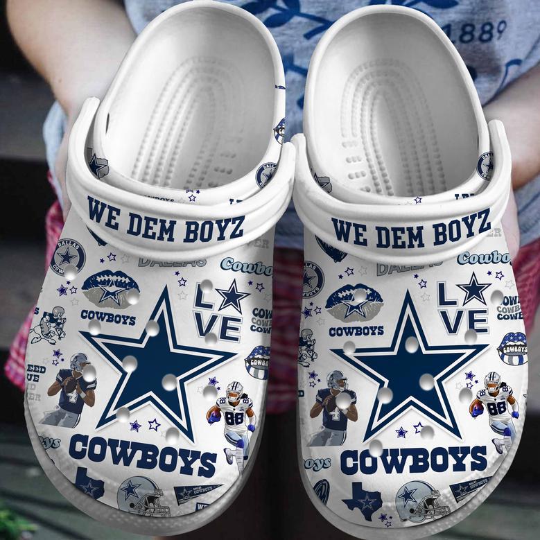 Dallas Cowboys Nfl Sport Crocs Crocband Clogs Shoes