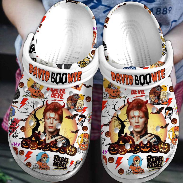 David Bowie Music Crocs Crocband Clogs Shoes