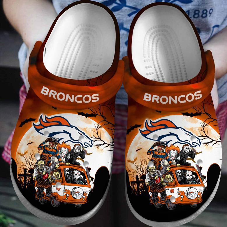 Denver Broncos Nfl Sport Crocs Crocband Clogs Shoes