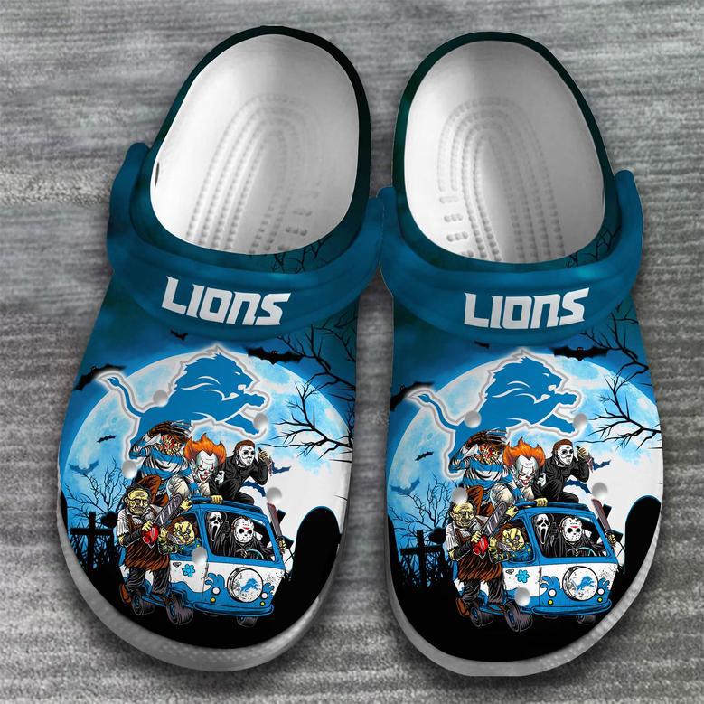 Detroit Lions Nfl Sport Crocs Crocband Clogs Shoes