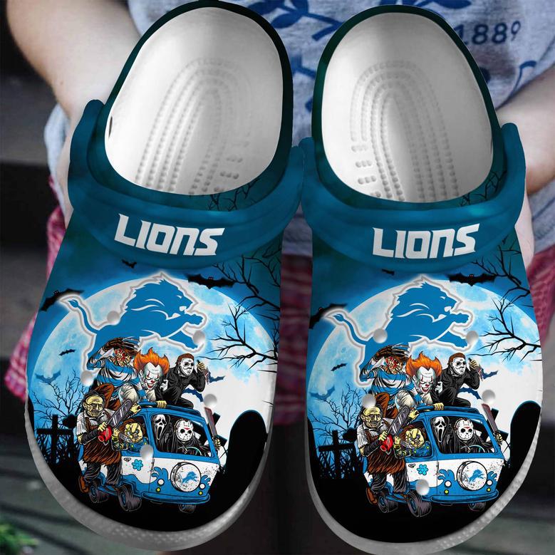 Detroit Lions Nfl Sport Crocs Crocband Clogs Shoes