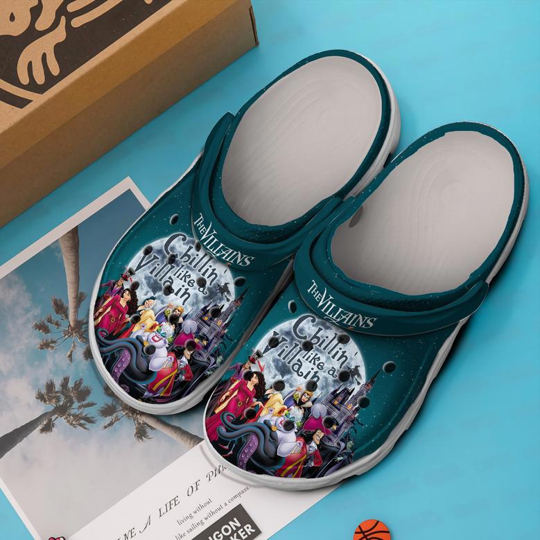 Disney Villains Cartoon Crocs Crocband Clogs Shoes