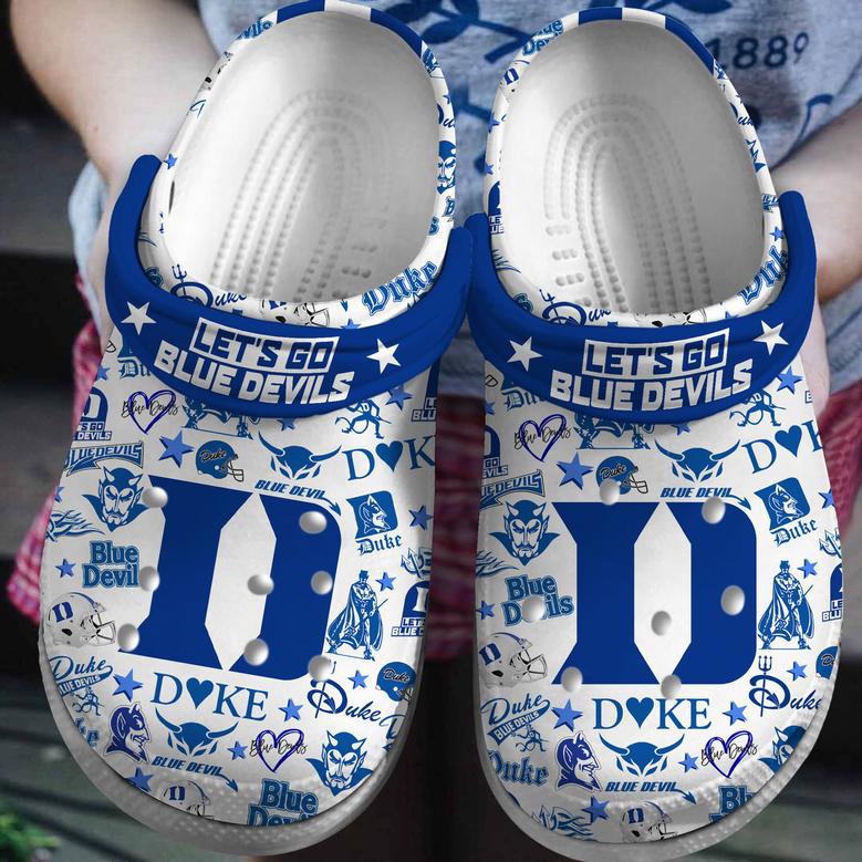 Duke Blue Devils Ncaa Sport Crocs Crocband Clogs Shoes