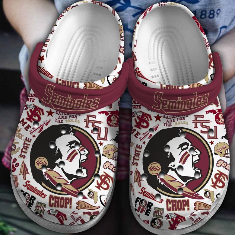 Florida State Seminoles Ncaa Sport Crocs Crocband Clogs Shoes