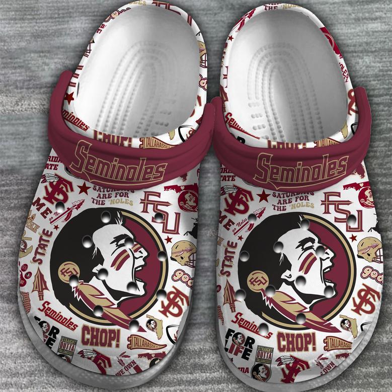 Florida State Seminoles Ncaa Sport Crocs Crocband Clogs Shoes