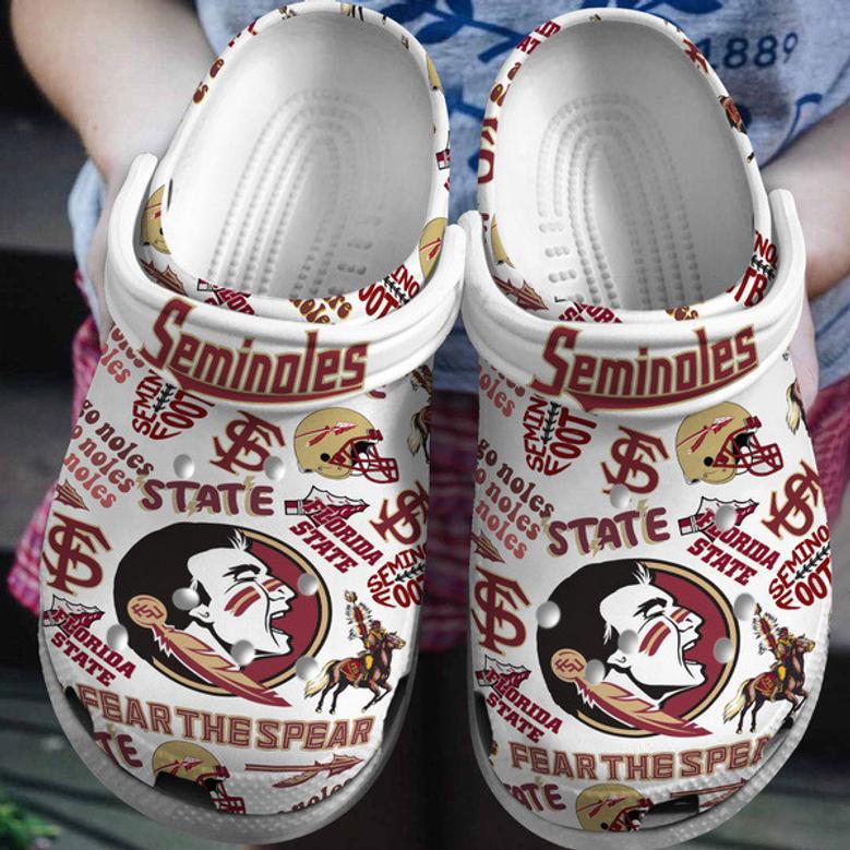 Florida State Seminoles Ncaa Sport Crocs Crocband Clogs Shoes