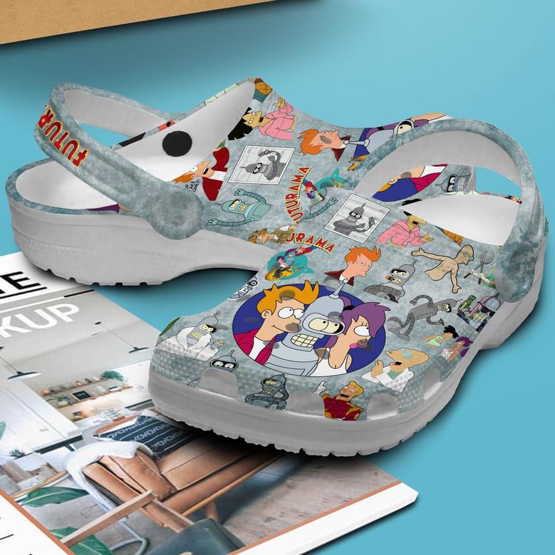 Futurama Tv Series Crocs Crocband Clogs Shoes