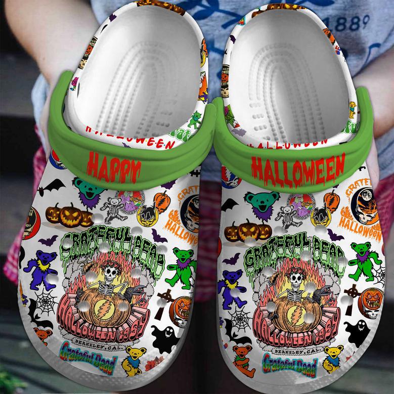 Grateful Dead Music Crocs Crocband Clogs Shoes