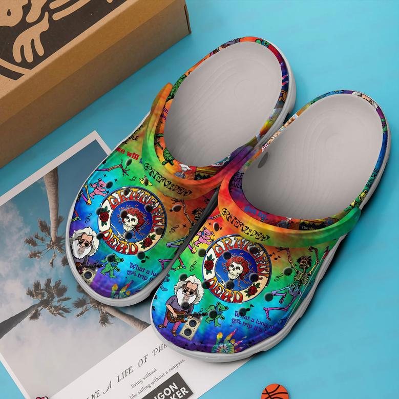 Grateful Dead Music Crocs Crocband Clogs Shoes