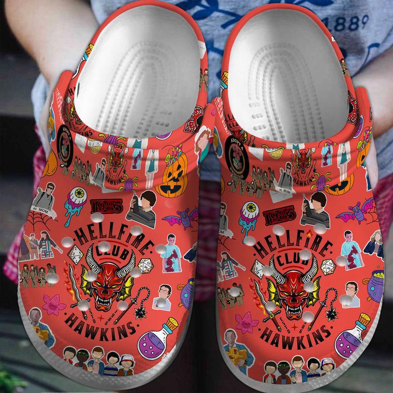 Hellfire Club Hawkins Stranger Things Tv Series Crocs Crocband Clogs Shoes