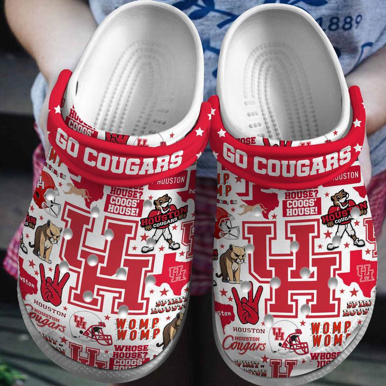 Houston Cougars Ncaa Sport Crocs Crocband Clogs Shoes