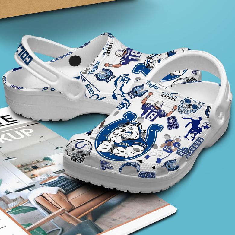 Indianapolis Colts Nfl Sport Crocs Crocband Clogs Shoes