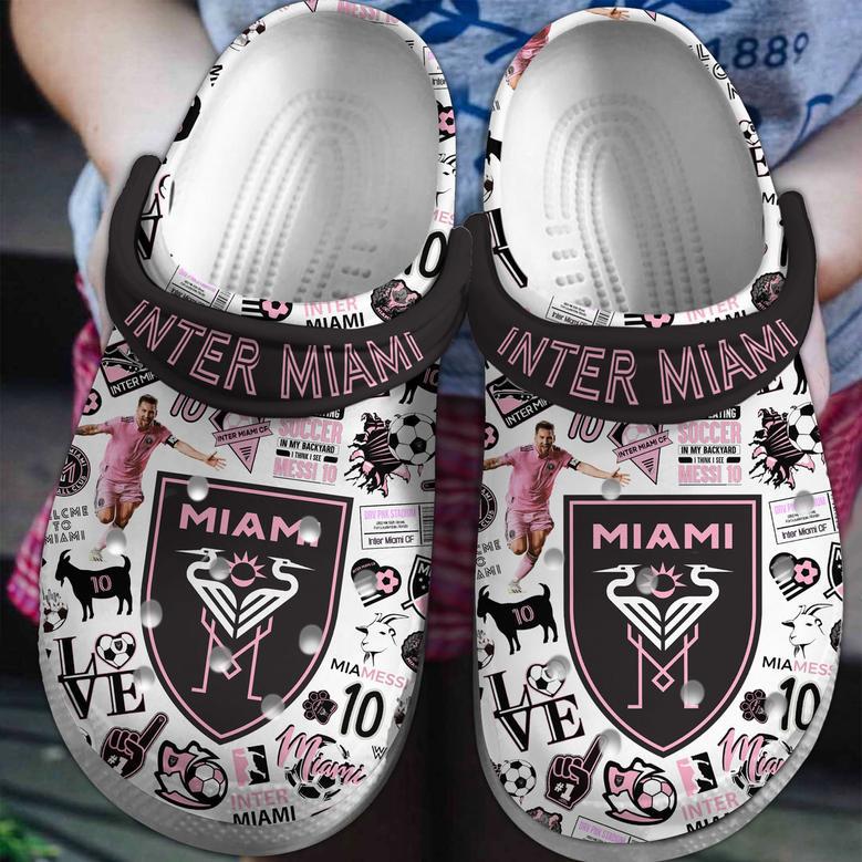 Inter Miami Cf Mls Sport Crocs Crocband Clogs Shoes