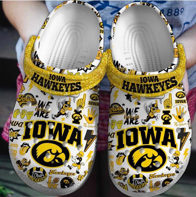 Iowa Hawkeyes Ncaa Sport Crocs Crocband Clogs Shoes