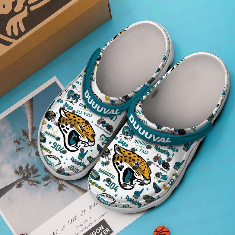 Jacksonville Jaguars Nfl Sport Crocs Crocband Clogs Shoes