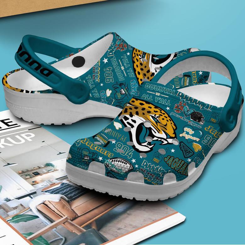 Jacksonville Jaguars Nfl Sport Crocs Crocband Clogs Shoes