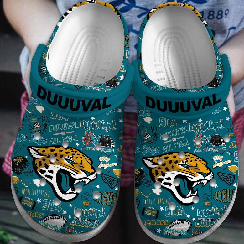 Jacksonville Jaguars Nfl Sport Crocs Crocband Clogs Shoes